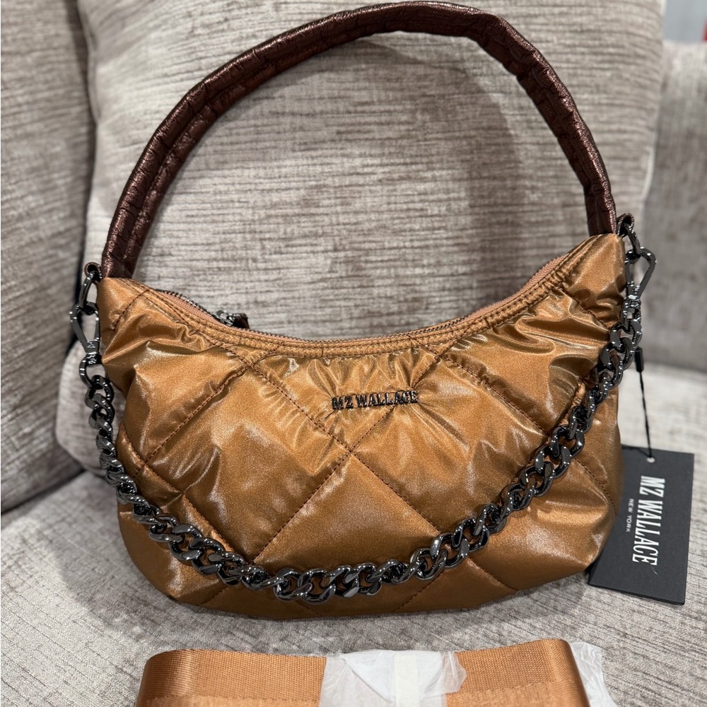 MZ Wallace Quilted Bowery Shoulder Bag
Tiger Eye Pearl, NWT ⭐️RARE ⭐️ - Picture 8 of 16